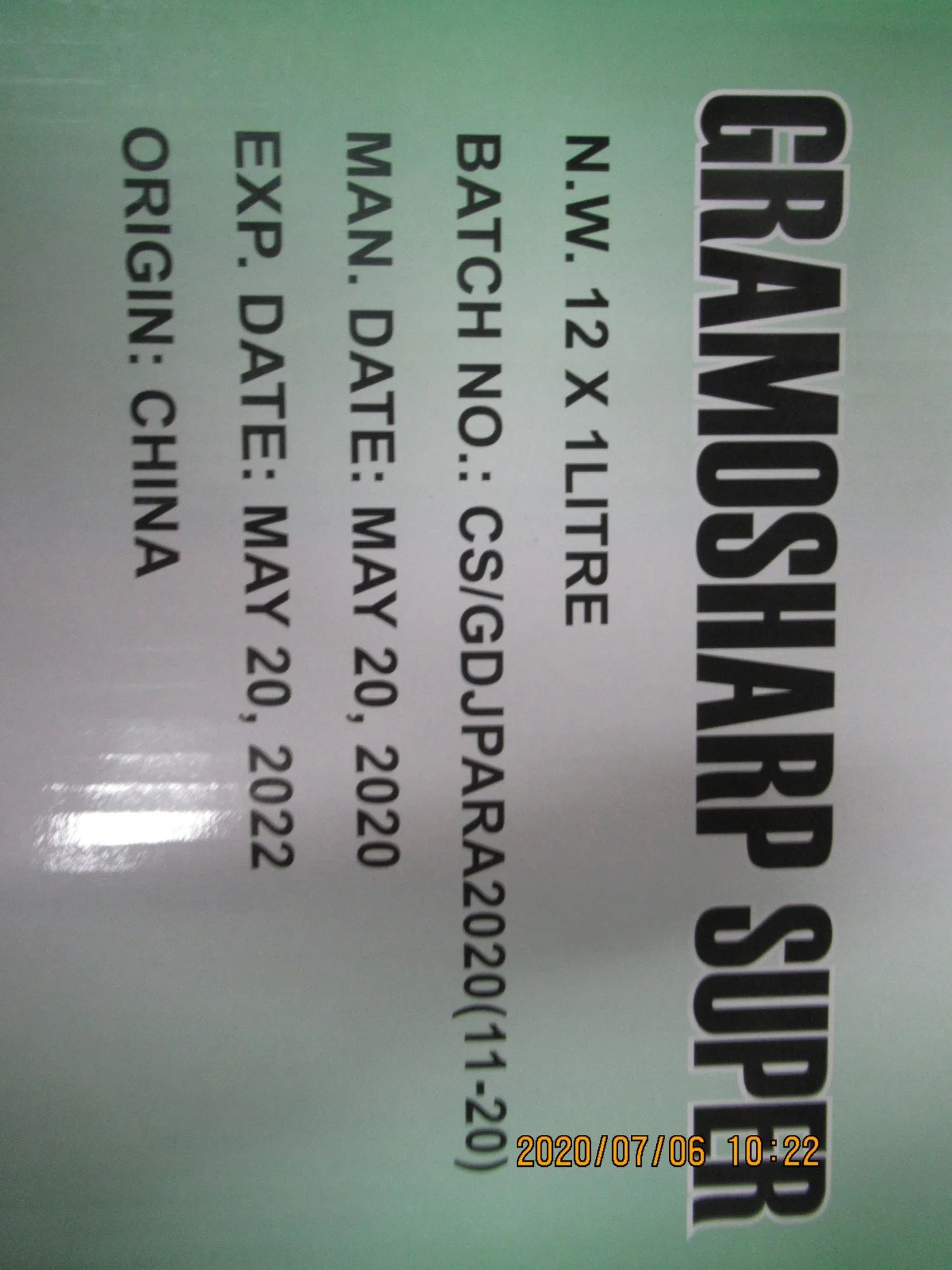 Non-selective contact herbicide GRAMOXONE SUPER 20 SL Paraquat 42% TC. 20% SL and 27.6% SL