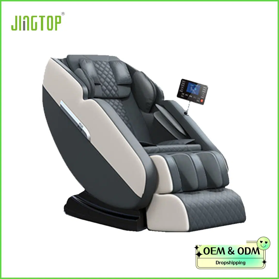 Jingtop Factory Price Hot Selling LCD Screen Control Ai Voice كرسي تدليك "غي" للقيادة