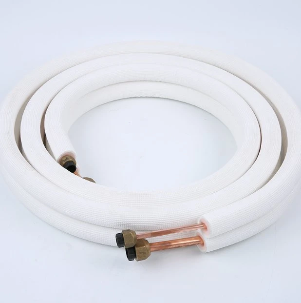 Tubo de cobre con aislamiento de 3/8 de PE para tubo de aire acondicionado HVAC solo tubo de cobre aislados con PVC