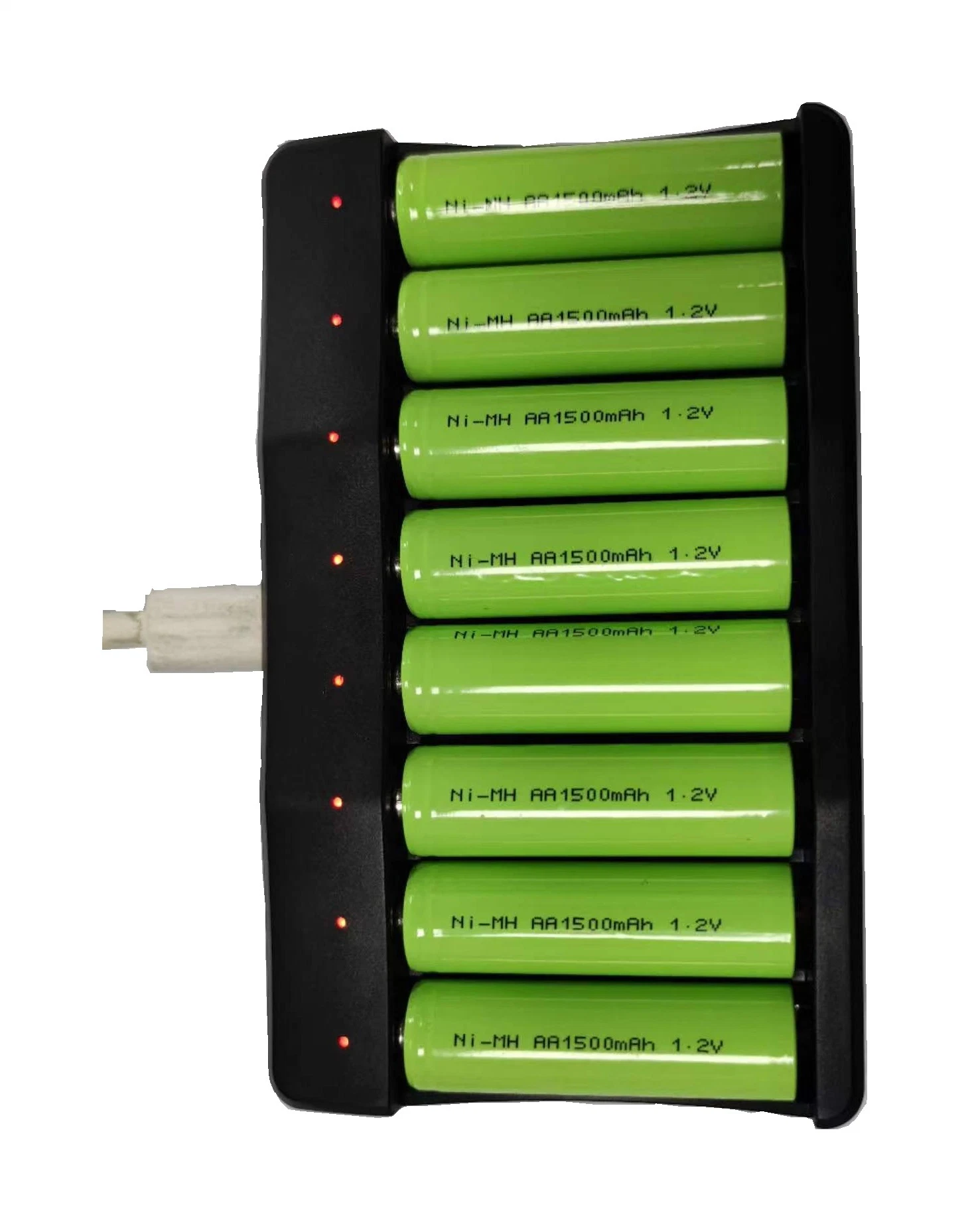 Hot Sale 8 Bay Smart Battery Charger LED Display for AA/AAA NiMH Rechargeable Batteries