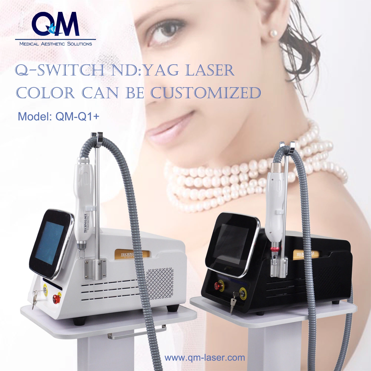 العلاج بالمستحضرات بالليزر / Q Switch ND YAG Laser Tattoo معدات الإزالة