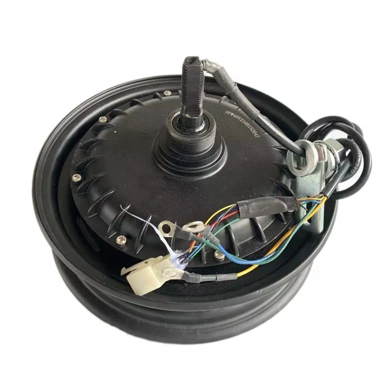 Frein à tambour/disque personnalisé 100/90-10 3.0-10 10" 72 V 1 200 W 1 500 W. Moteur électrique de moyeu de roue pour moto-scooter électrique