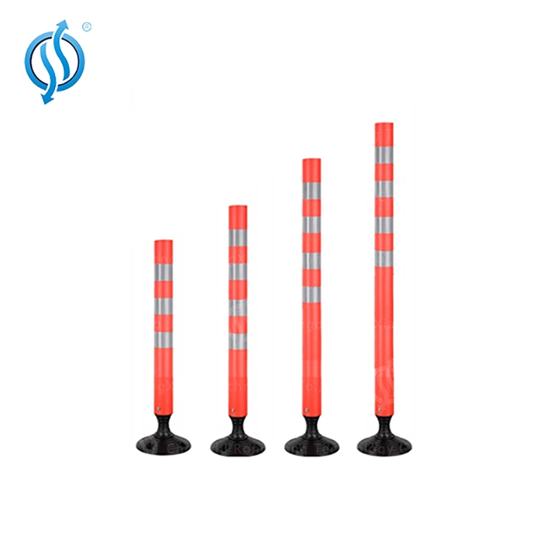 T Top PE Bollard with Reflective Strip for Roadway Safety