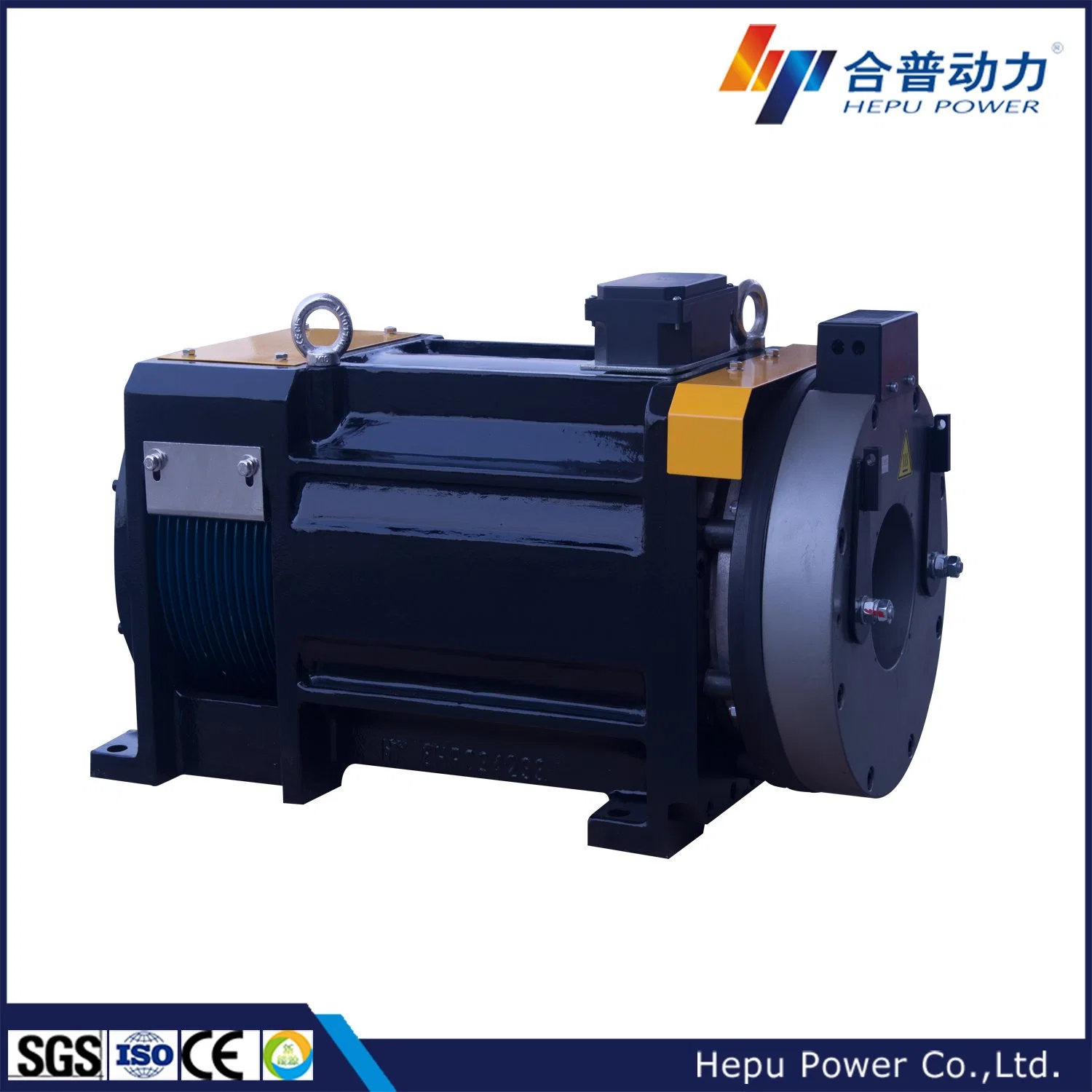 Hepu Permanent Magnet Synchronous Gearless Traction Machine Brake DC110V Elevator Parts