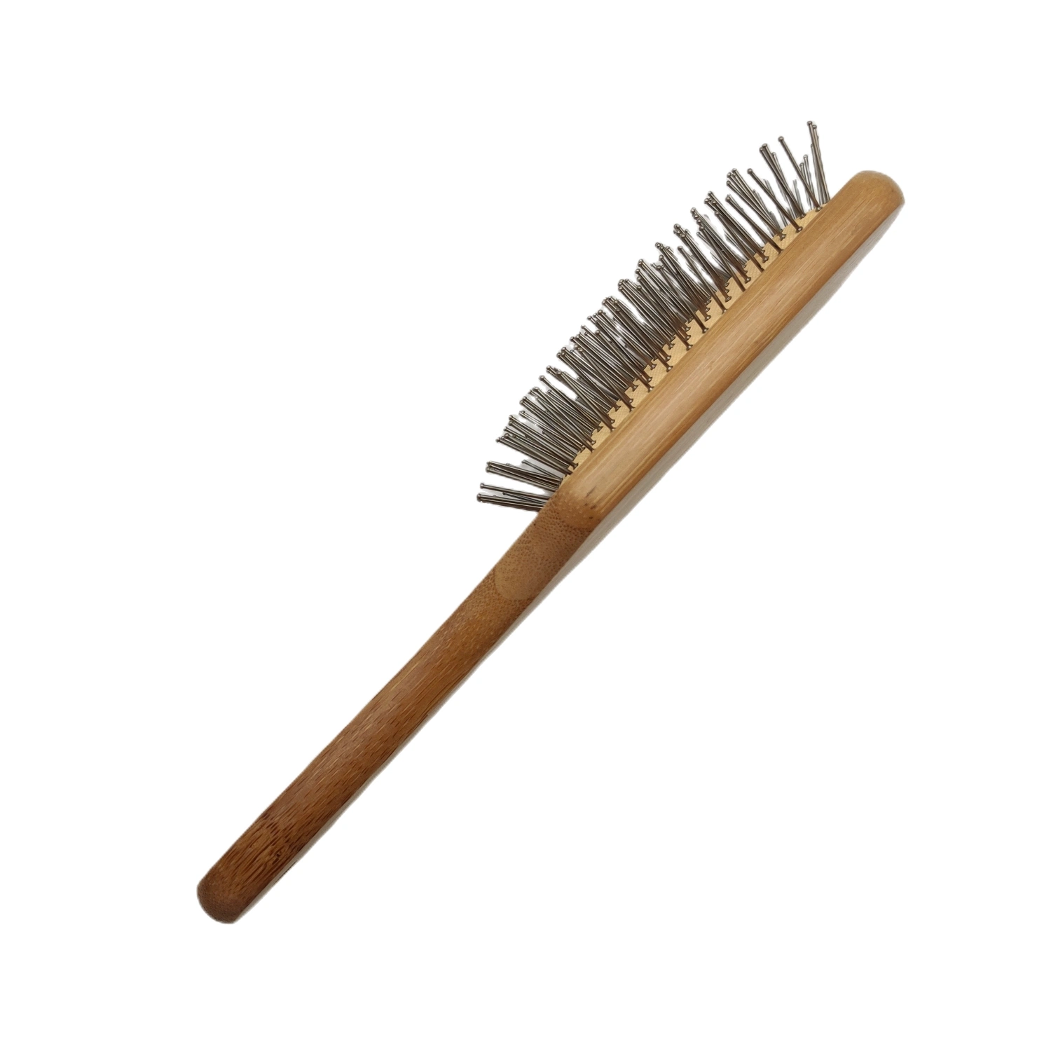 Factory Selling Paddle Customized Scalp Needle Bamboo Hair Brush and Comb Private Label Hair Brush