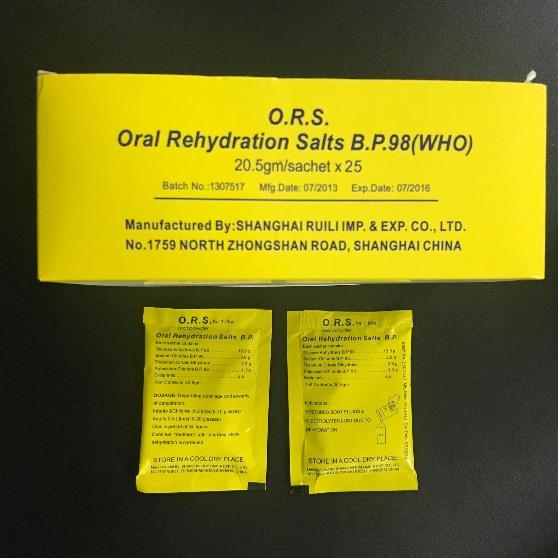 Ors Oral Rehydration Salts 20.5g 25bags/Box