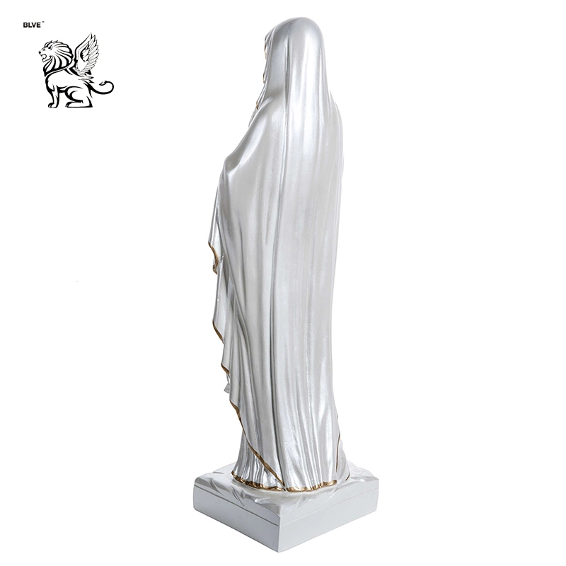 Перламутровый заводская цена золота украшения статуи Девы Марии в Лурде скульптура из стекловолокна Fsb-22