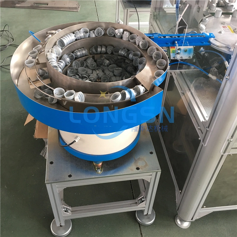 Full Automated 28mm 38mm Euro Cap Lid Assemble Machine Bottle Cap Desiccant Assembly Machine