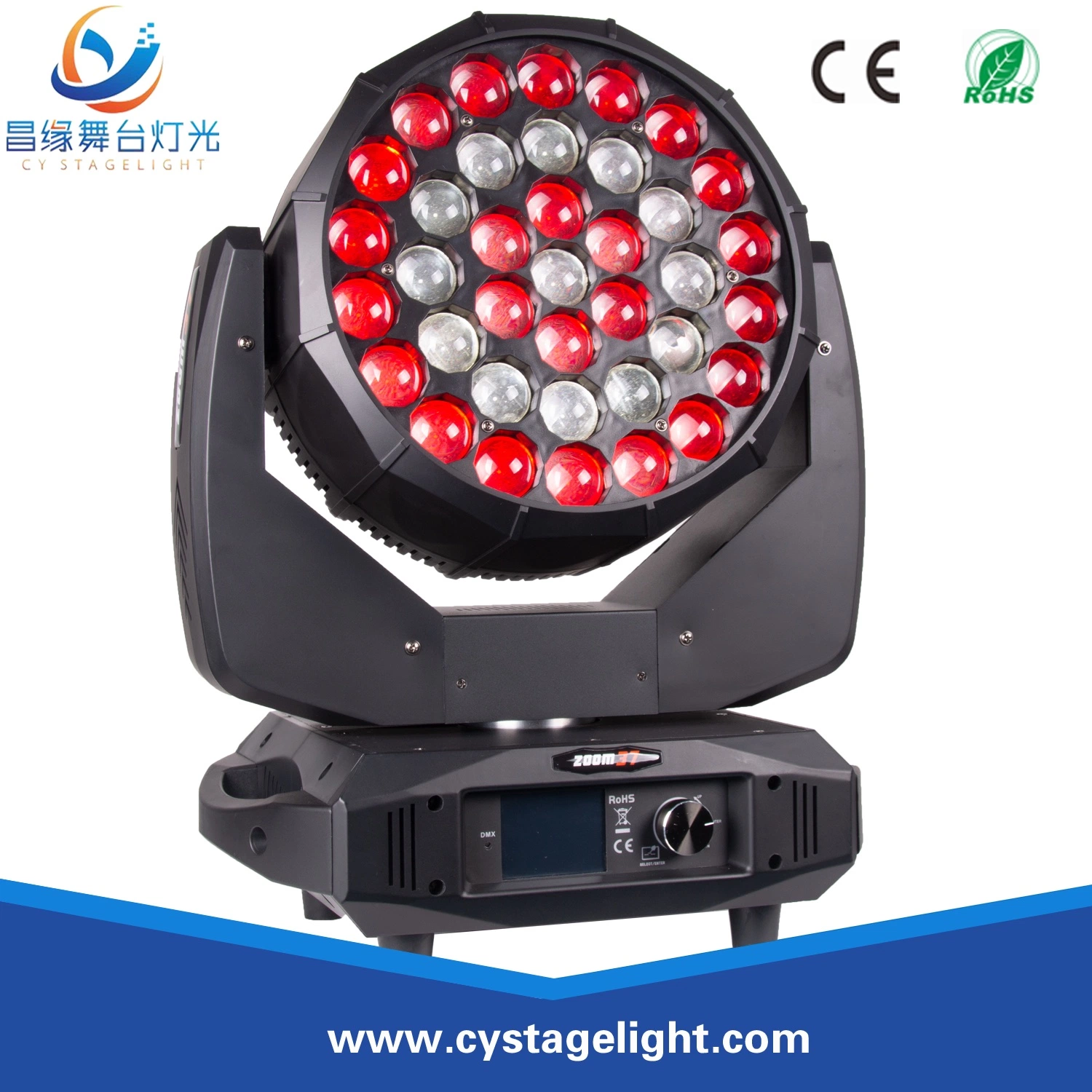 LED-Bühnenlicht 37PCS * 15W Zoom Beam/Wash Moving Head LED-Licht