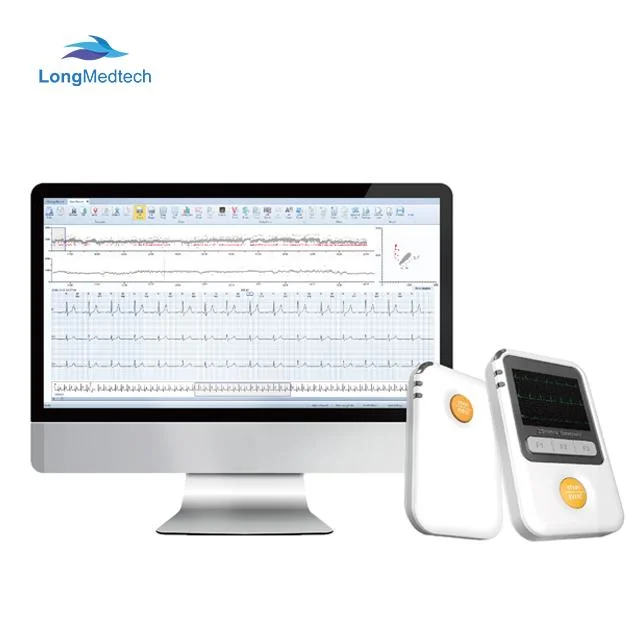 Alta calidad de las 24 horas de la máquina de ECG Holter CE Certificado ISO Monitor Holter cardiaco