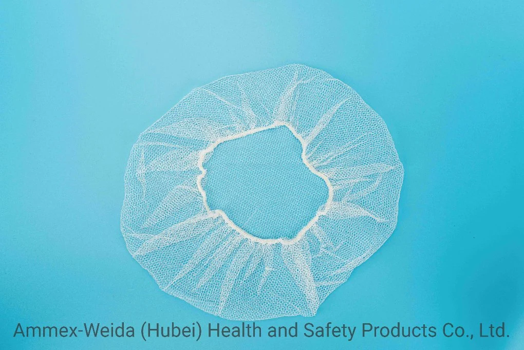 Breathable Disposable Use Nylon Hairnet Adult Use Nylon Head Cap