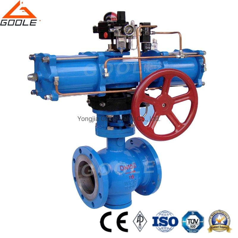 Pneumatic Top Mounted/Top Entry Eccentric Hemisphere Ball Valve/Semi-Ball Valve