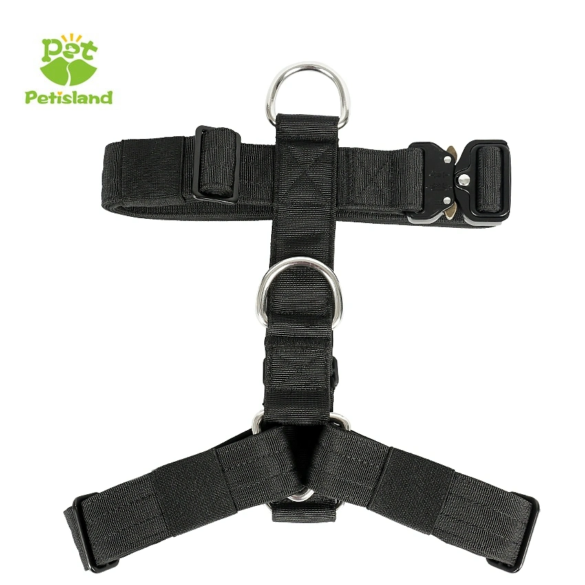 Échantillon gratuit de Petisland PET conception d'alimentation Dog Harness réglable No Tire harnais de PET réfléchissant harnais de chien tactique de gros