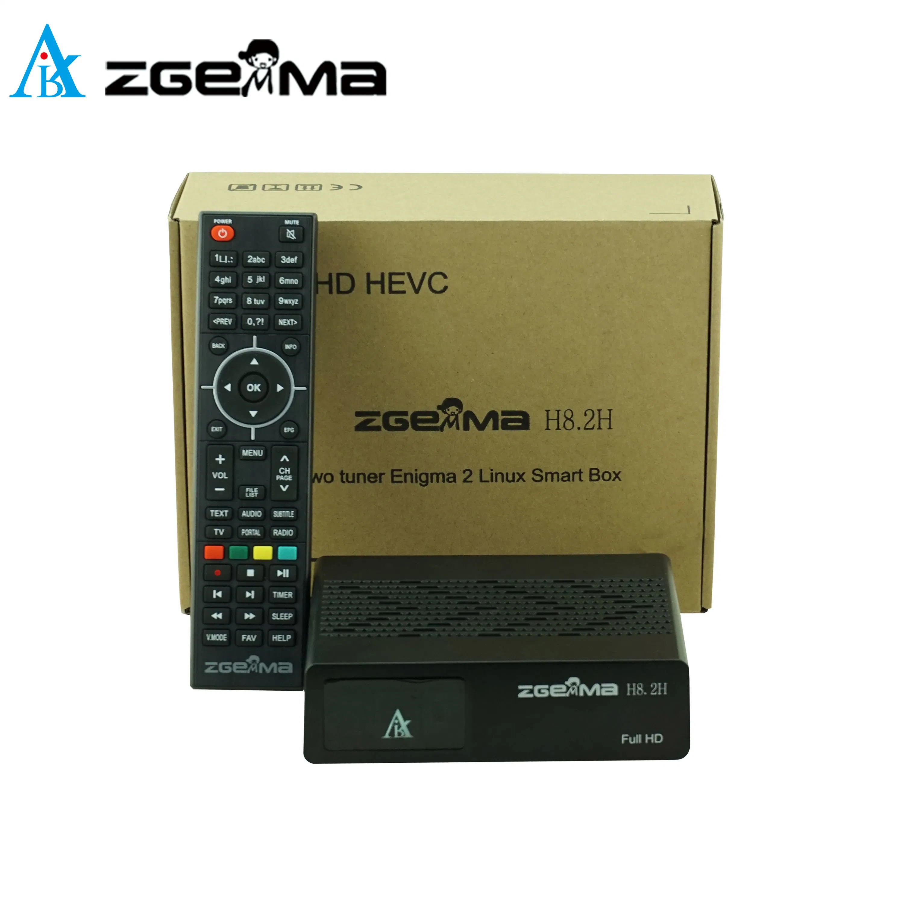 Zgemma H8.2h HD Satellite TV Receiver - Enigma2 Linux OS, DVB-S2X + DVB-T2/C Combo Tuner H. 265 Video Encoding TV Decoder