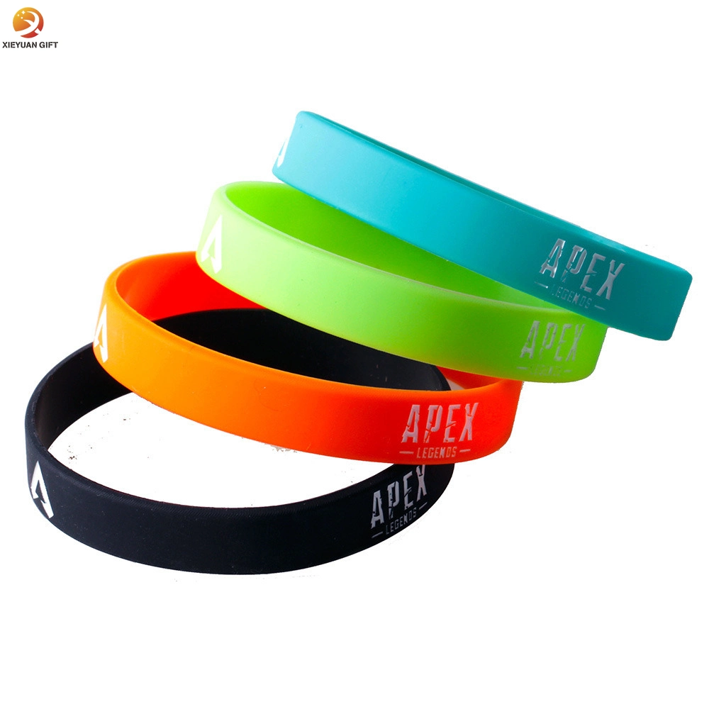 Customized Advertising Campaign Silicone Wristbands Rubber Bracelets