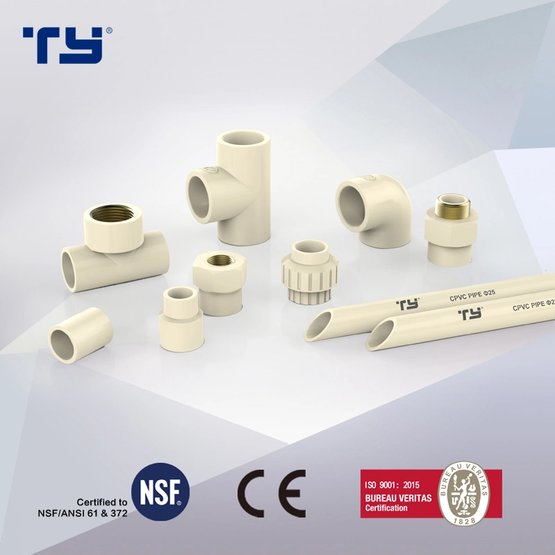 Hot and Cold Water Plastic Fitting ASTM D2846 Standard Plastic/CPVC/Era/Pressure Connector Pipe Fittings