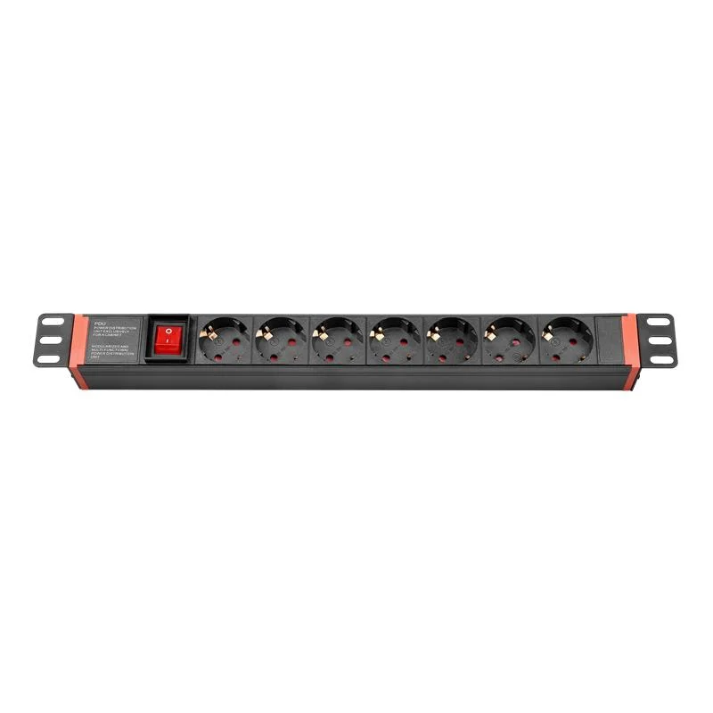 Alemania Standard Server Rack Cabinet Data Center Network PDU con Tomas