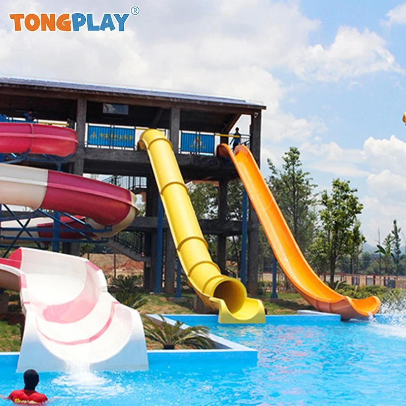 Water Park Equipment Fiberglass Water Slide Super Trumpet Spiral Slide Amusement Park for Theme Park Aquatic