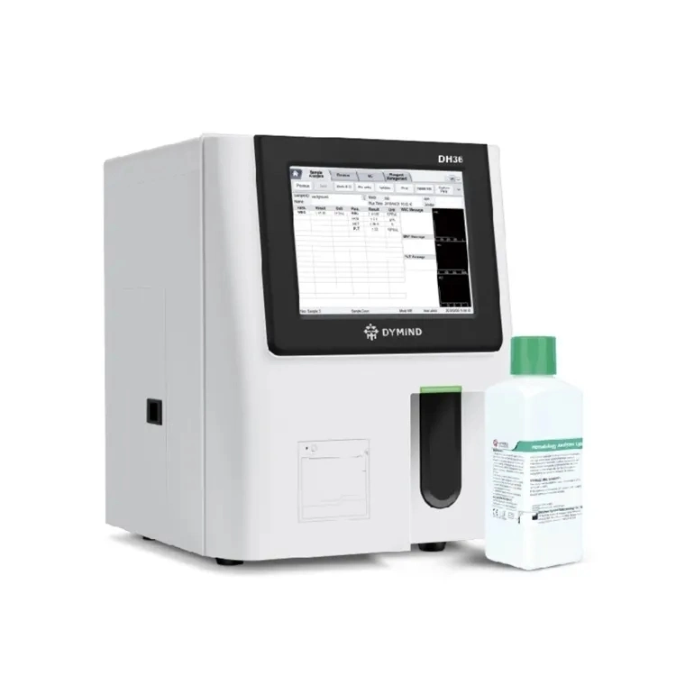 Equipamento de laboratório hospitalar médico 3 peças 21 parâmetro CBC Machine Clinical Auto Blood Hematology Analyzer (Analisador clínico de hematologia sanguínea