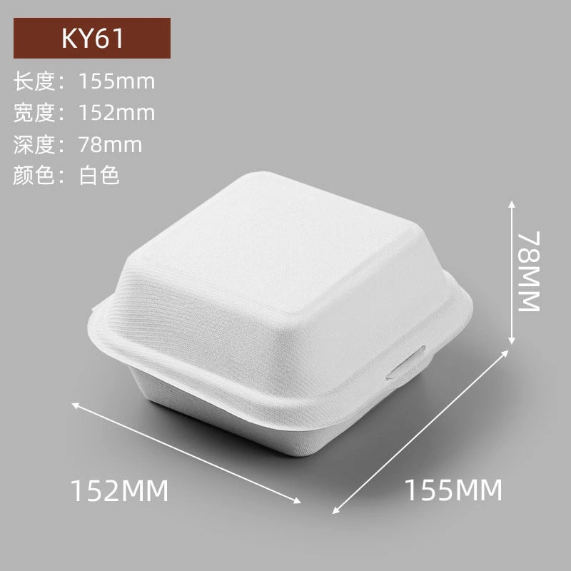 to Go Containers Square Food Lunch Boxes Disposable Tableware for Take out