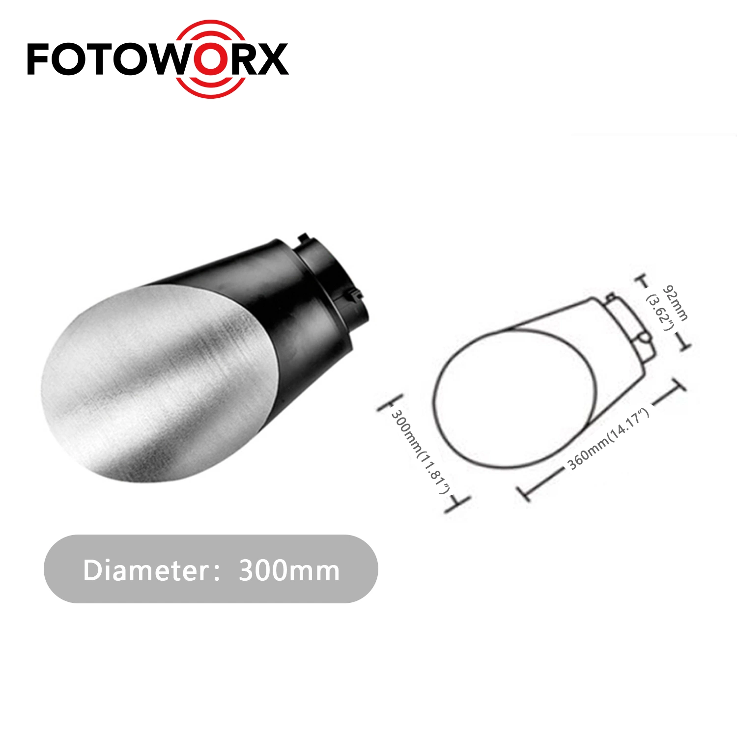 Bevel Flashlight Lampshape Diffuser for Stobe Flash Light