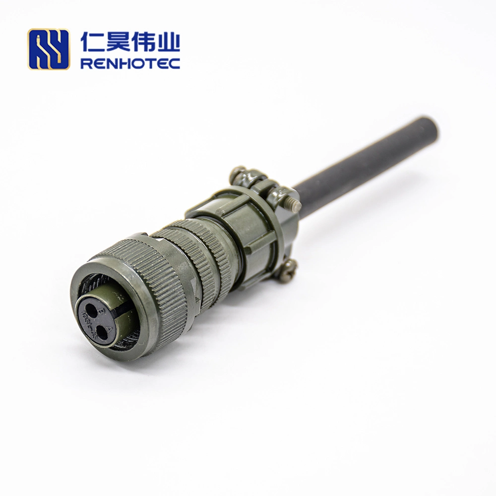 Amphenol Military Spec 5015 Straight Plug 2 Pin Circular Connector