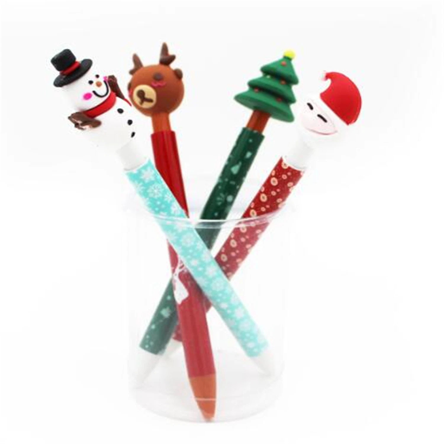 Cartoon Customized Logo Available Christmas Pens