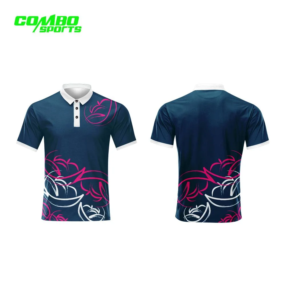 Combo Custom Men Polyester Breathable Sublimation Golf Sports Polo Shirt