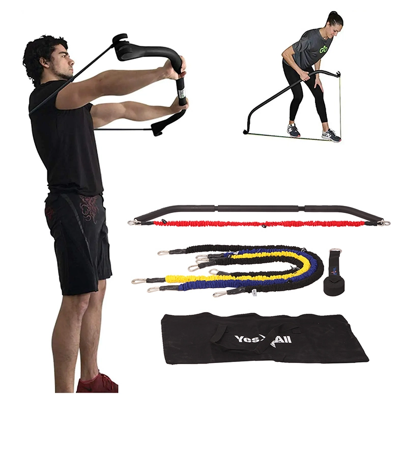 Gimnasio Fitness equipamiento del hogar proa con sistema de juego de las bandas de resistencia