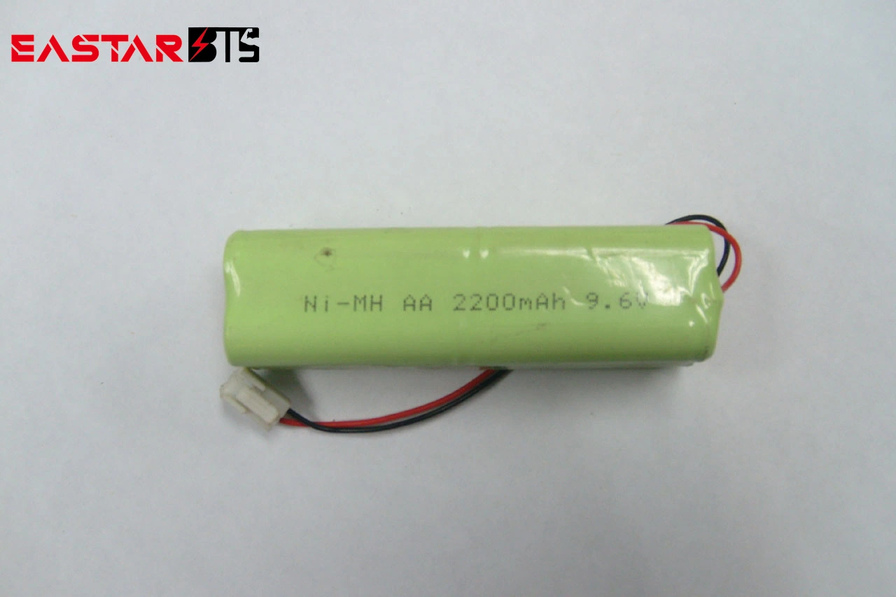 Rechargeable NiMH AA 9.6V 2200mAh Global Batteries