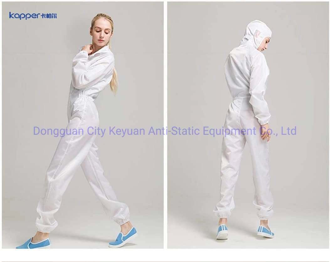 Kapper ESD Clean Room Coverall Anti-Static Hooded Lab Zip Jumpsuit Spray Paint Work Clothes