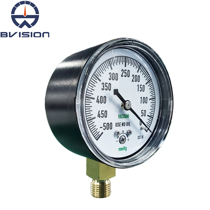 Ye60A 2.5inch -500mmhg Vacuum Bellows Negative Pressure Gauge