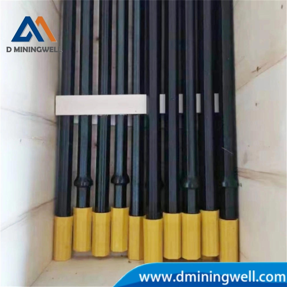 Zimbabwe Botswana Cote D&prime; Ivoire Hot Selling Double Thread Drilling Rods High quality/High cost performance  Tapered Drill Rod