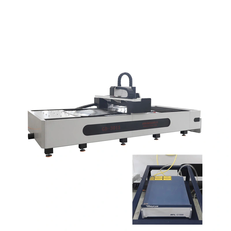 3015 4015 1000W CNC Fiber Laser Cutting Machine Raycus Laser Power High Efficient