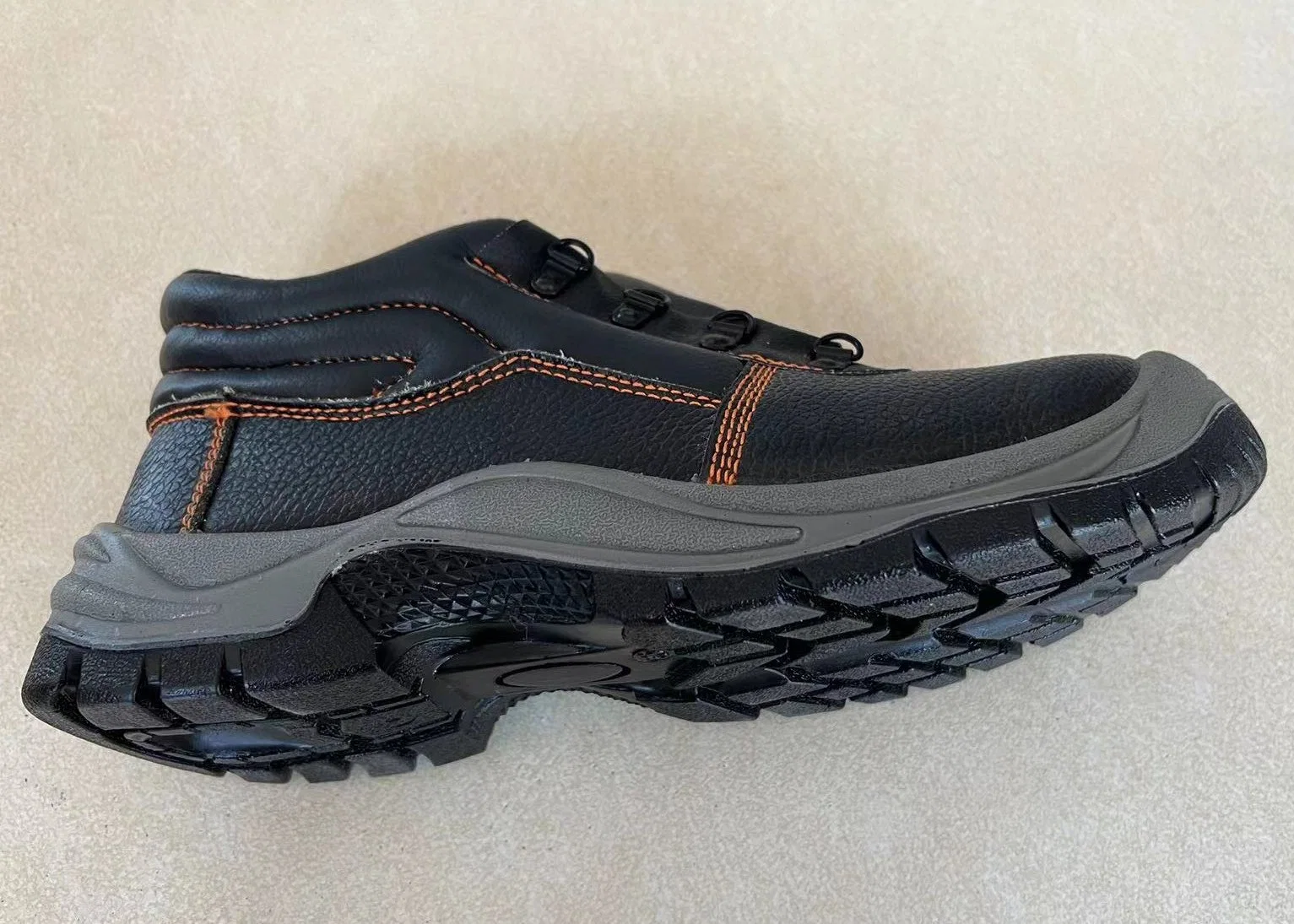 Cheap PU Leather Upper Rubber Outsole Safety Shoes