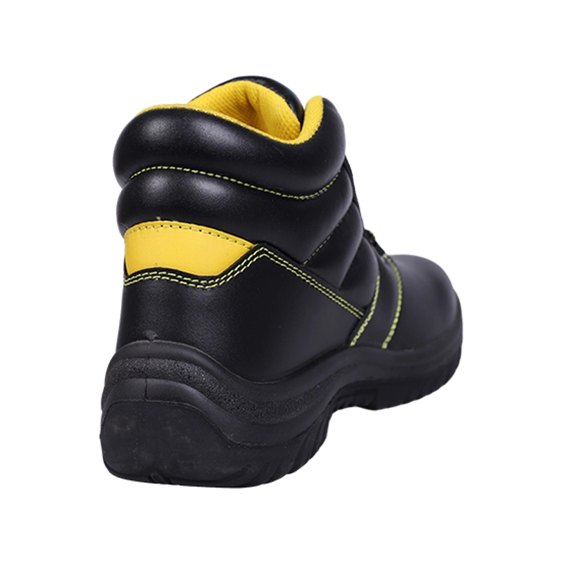 PU Adhesive Outsole Imported Top Layer Cowhide Safety Shoes