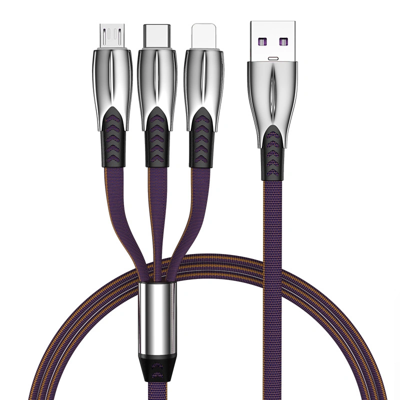 High quality/High cost performance 3 in 1 Type-C Micro Apple USB Charging Cable