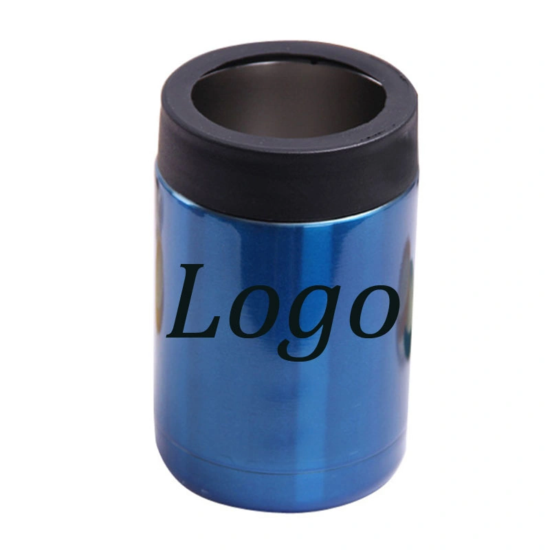 12oz Stainless Steel Can Holder Cooler Double Wall Insulation Cola Beer Can Cold Keeping Bottle