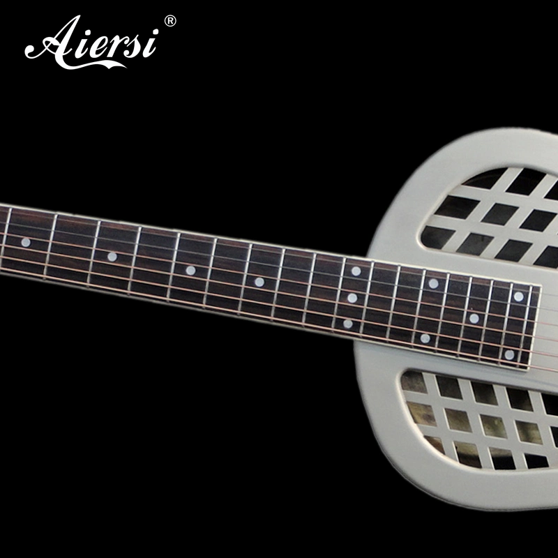 Aiersi Brand Brass Body Vintage Finish Tricone Resonator Acoustic Guitar Instruments