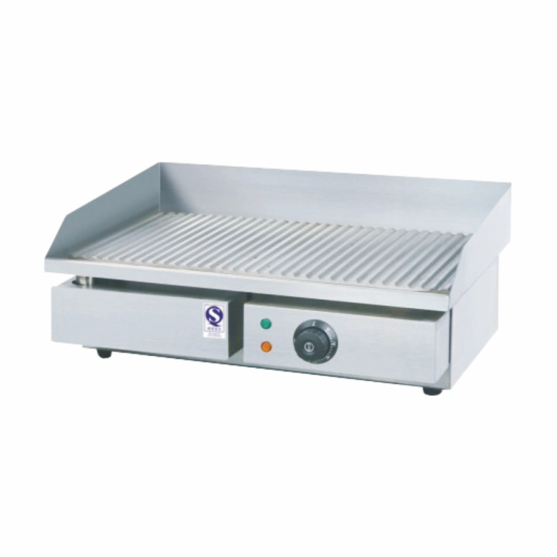 Half Grooved Counter Top Electric Griddle for Steak