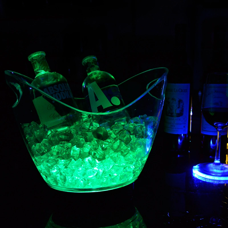 4L Capacity RGB Color Change LED Ice Bucket Festival Lights for Party