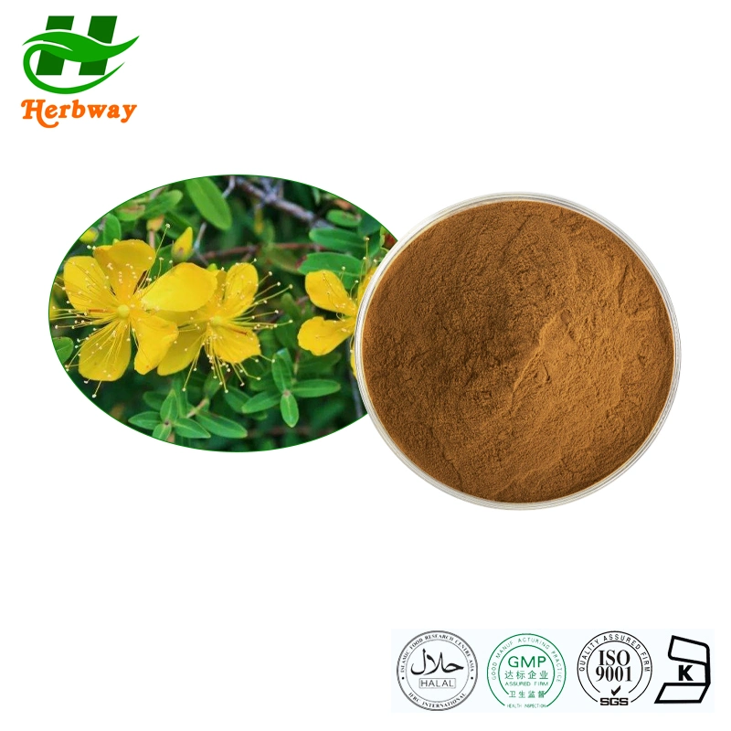 Herbway Plant Extract Food Additive Hypericin Powder Hypericum Perforatum L. Hypericum Perforatum Extract