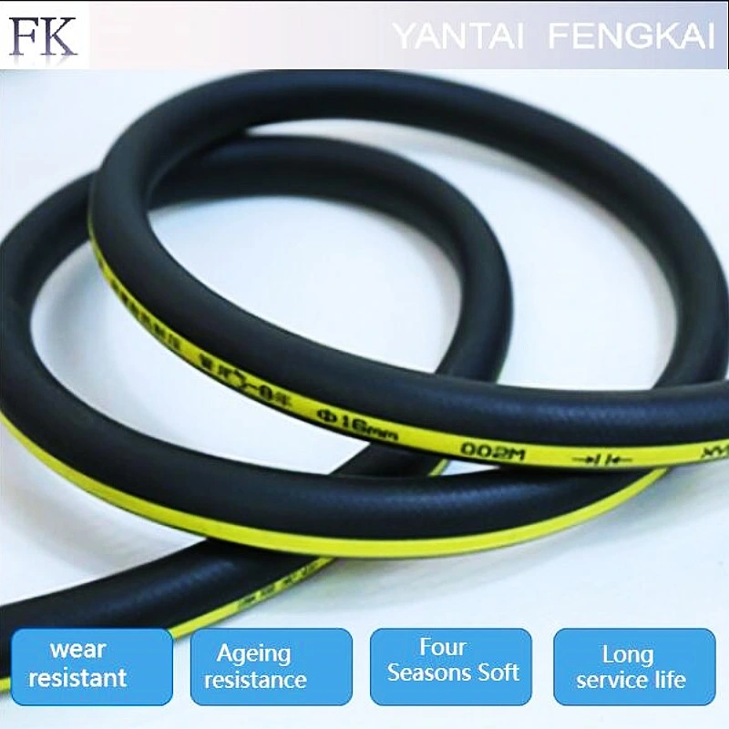 Black Agricultural Irrigation Four Season Soft Cloth Rubber Hose