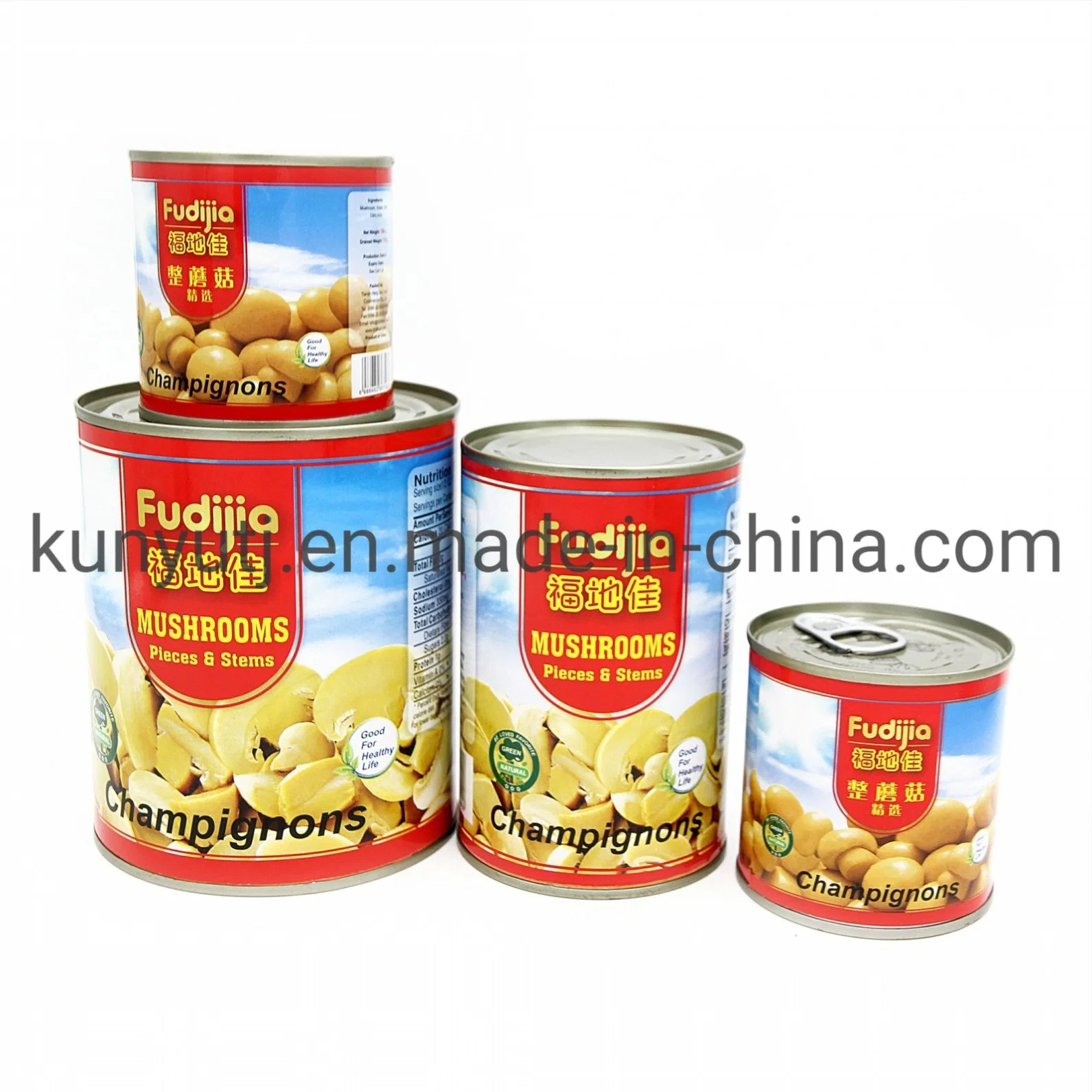 Canned Mushroom Slices with High quality/High cost performance 