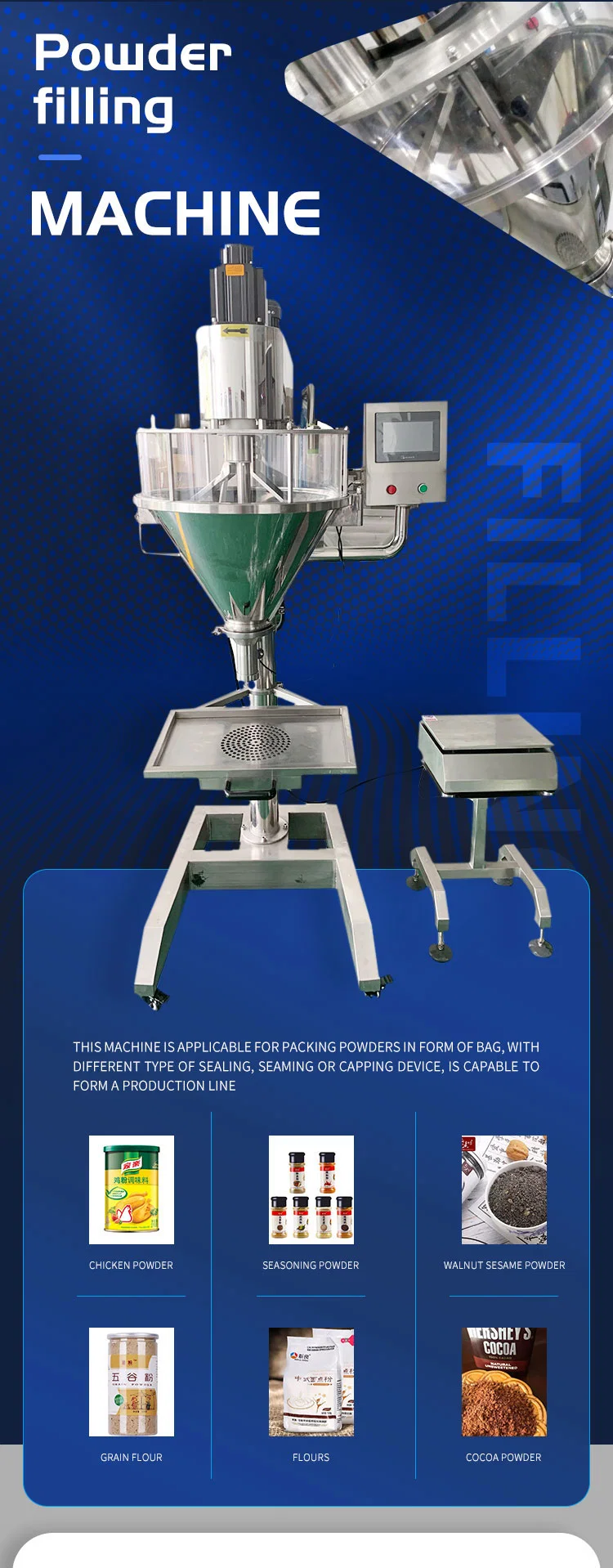 Kefai Pearl Powder Powder Weigh Filling Machine