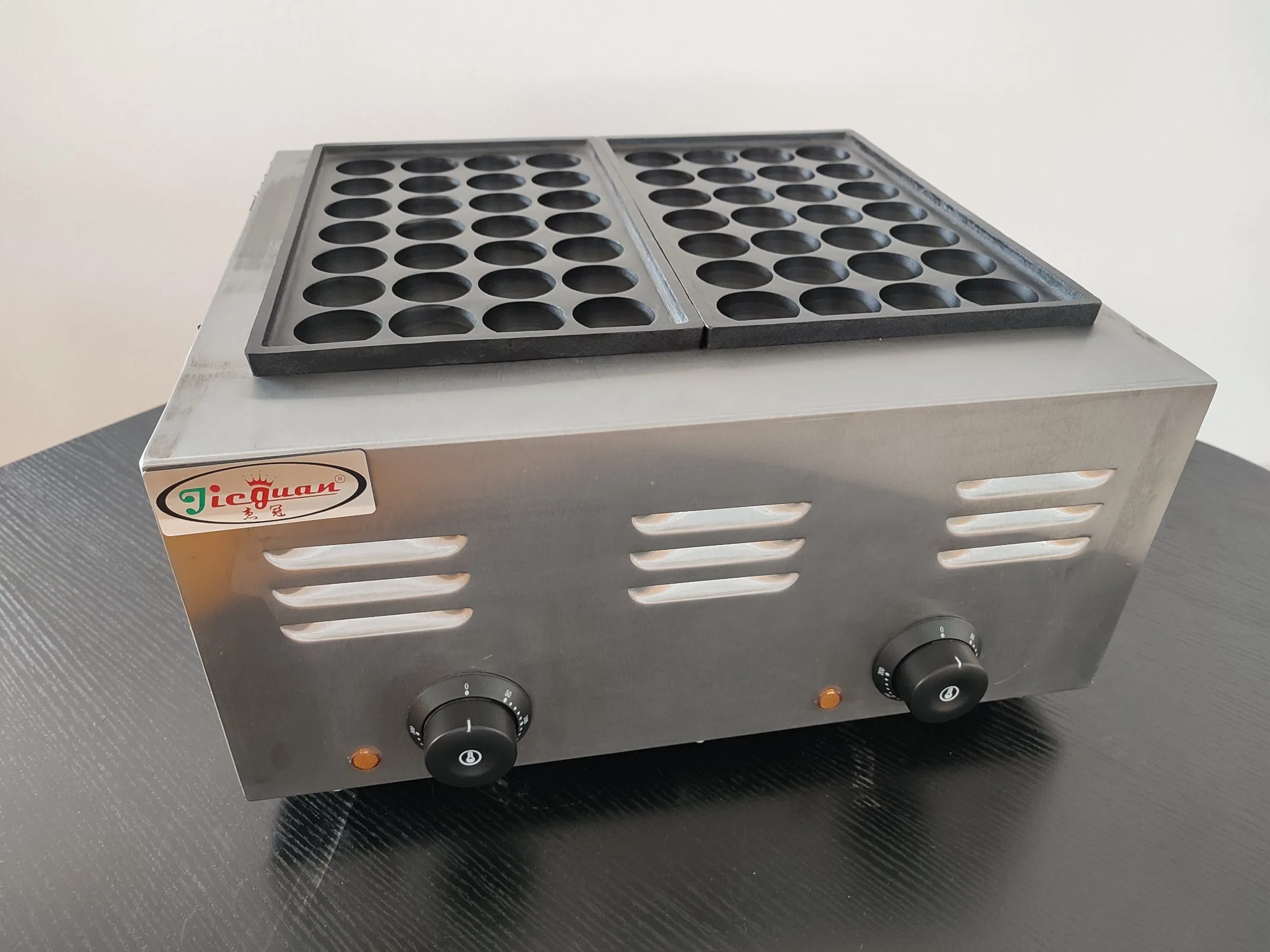 Equipamiento comercial Snack Grill Takoyaki placa eléctrica de 2 Eh-767