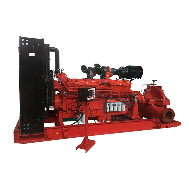 Diesel Driven Double Suction Split Case Pump for Waterworks/Centrifugal Water Pump Dewatering Pump