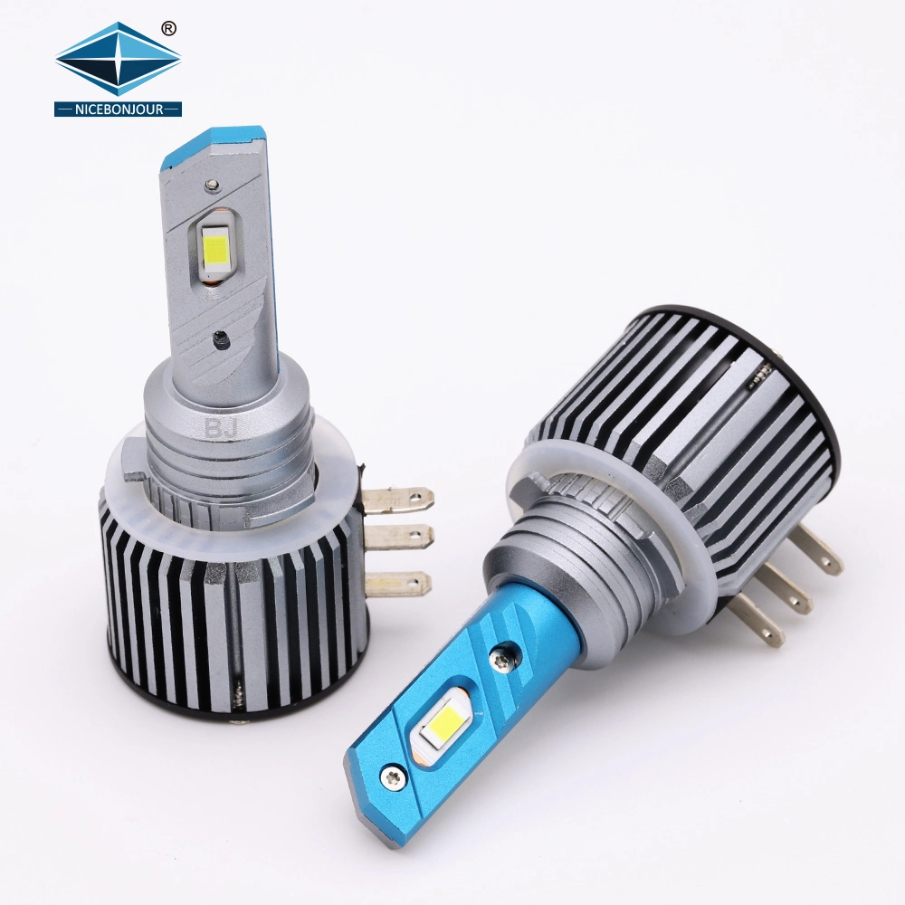 2022 Nuevo 60W Bombilla del faro de LED H15 Decodificador de LED de 12V 24V luz de cruce de la lámpara H15