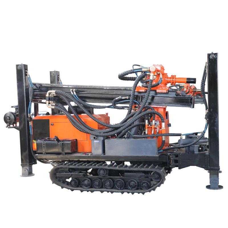 Superior Performance Water Well Drill Rig Rubber Crawler