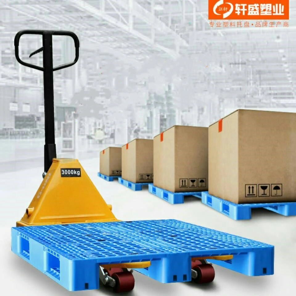 HDPE Material Single Faced Style and 4-Way Entry Type Transportation Plastic Pallet